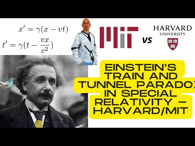 A  clear visual explanation of Einstein's train and tunnel paradox, plus Harvard student comments