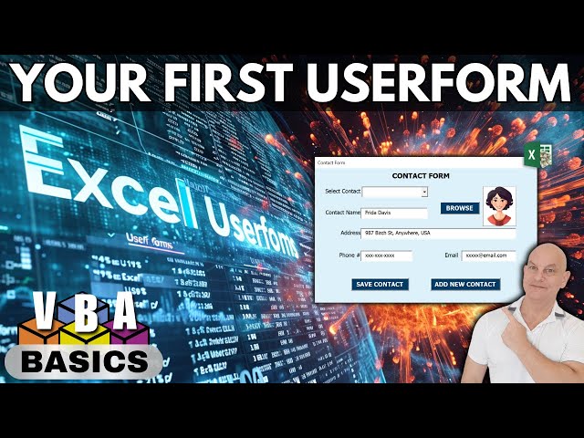 How To Create Your First Excel Userform In Excel | Step By Step Training