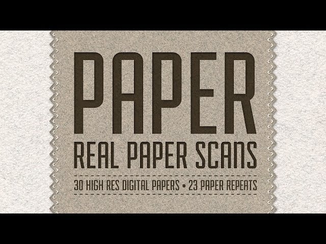 Paper Pack - 30 Real Paper Scans Overview & How-to