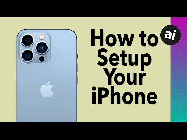 How to Setup Your NEW iPhone!