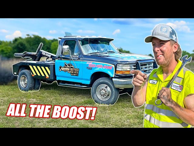 We TRIPLED The Horsepower On Our Tow Truck!!! (RIP Driveshaft)