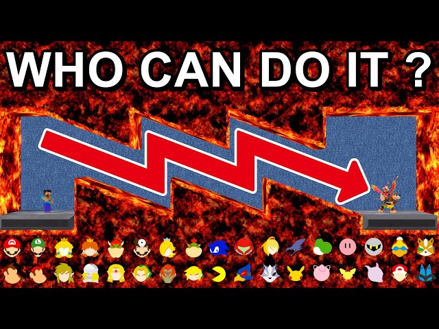 Who Can Make It? ZigZag Lava Tunnel - Super Smash Bros. Ultimate