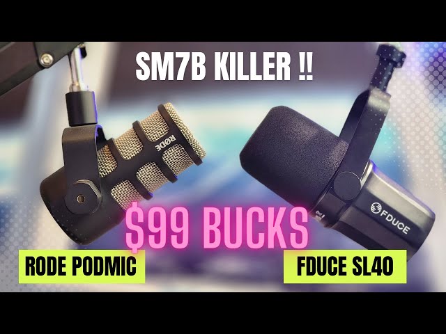 FDUCE SL40 VS Rode PodMic - Forget The Shure SM7B !!!