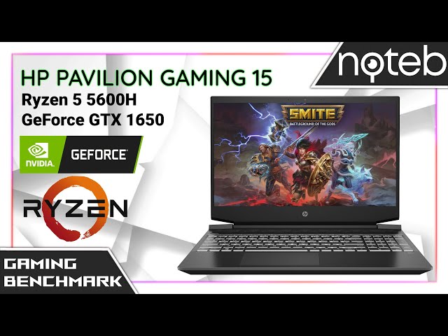 HP Pavilion Gaming 15-ec2 - Smite Gameplay Benchmark (Ryzen 5 5600H, GTX 1650)
