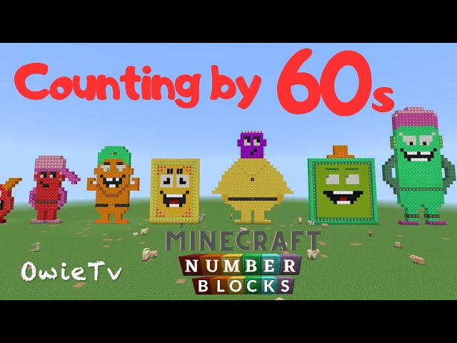 Counting by 60s Song Numberblocks Minecraft | Skip Counting by 60s | Math and Number Song for Kids