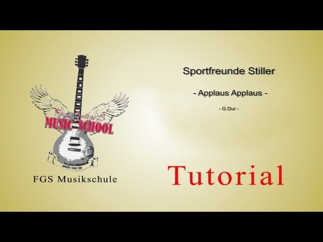 Sportfreunde Stiller - Applaus Applaus / Chords / Guitar Lesson / Tutorial / How to Play