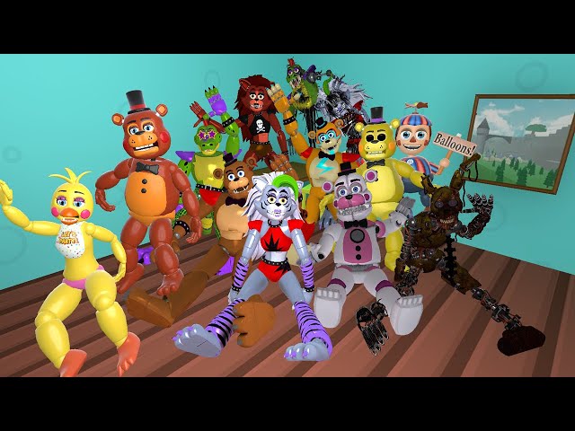 NEW HYPER SPARTAN DESTROY ALL GLAMROCK ANIMATRONIC Five Funky Night's at Freddy 2 FNAF Hungry Gamers