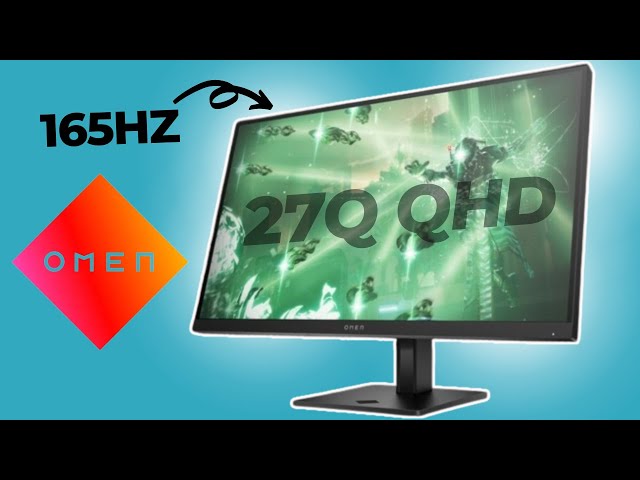HP OMEN 27Q QHD Gaming Monitor (2024) | Best 4K UHD Gaming Monitor with 165Hz Refresh Rate
