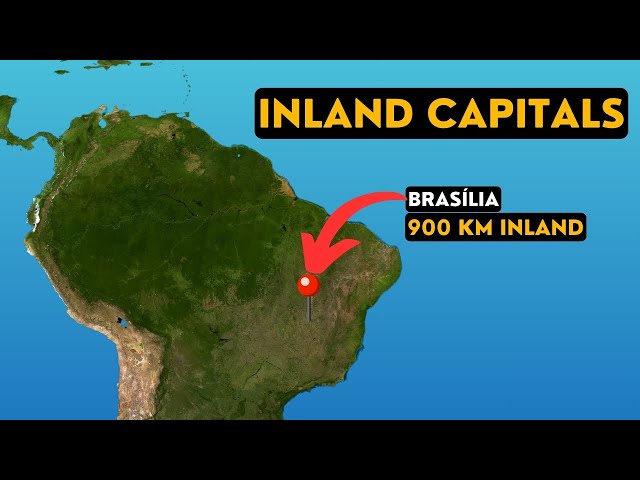 What Are The Most Inland Capital Cities?