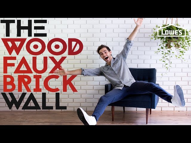 THE WOOD FAUX BRICK WALL /// Experiment #003