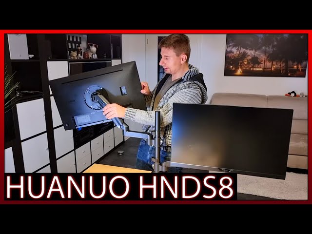 HUANUO HNDS8-E 17-32 Zoll Dual Monitor Halterung | Unboxing + Montage + Test + Fazit / Review