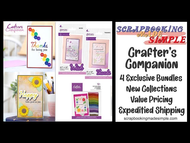 Craft Confident with Crafter's Companion!  New Exclusive Bundles.  Value Pricing.  New Collections