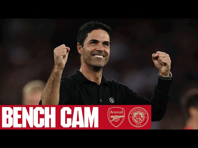 BENCH CAM | Arsenal vs Manchester City (1-0) | All the action, reactions & celebrations