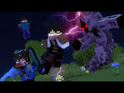 "Black and Blue" - A Minecraft Music Video Rain and JeffVix vs Entity 303 (Part 2)
