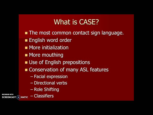 #35b The  ASL/English Continuum