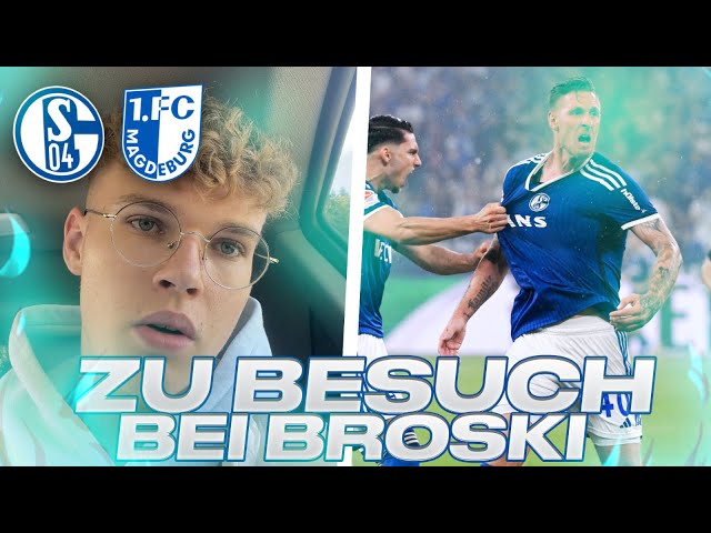 ZU BESUCH BEI BROSKI😍+ Schalke vs. Magdeburg TOPSPIEL VLOG🔥