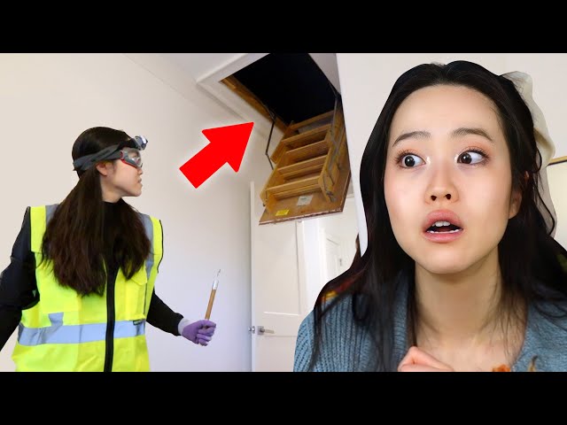 We heard people talking in the attic all night, so we decided to investigate… I'm freaking out