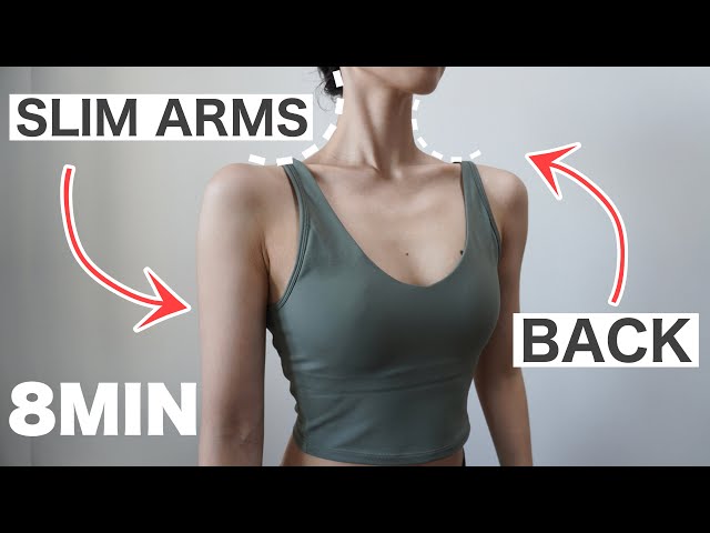 [8Min] Fix Round Shoulder.Get Slim Arms and Back.