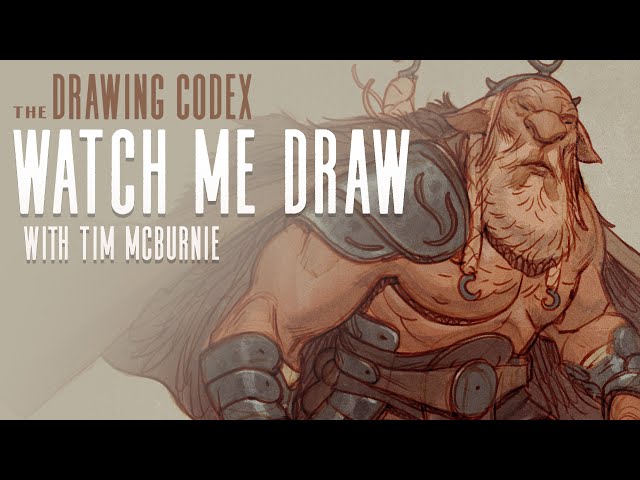 Watch me Draw this Awesome Lion Warrior guy! REAL TIME... FULLY NARRATED