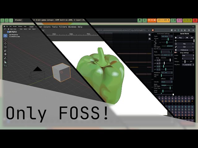 Content Creation With Only FOSS | Music, Video Editing, etc...