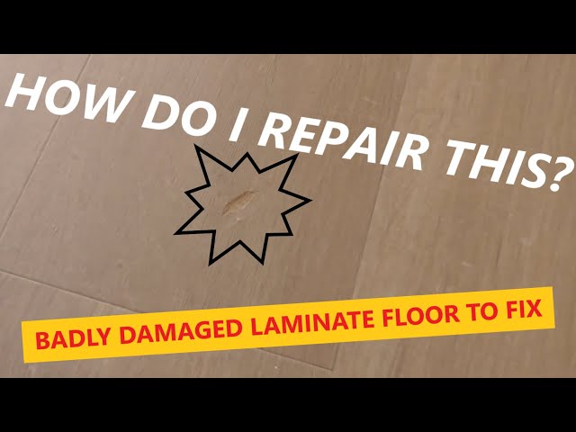 Replacing a damaged laminate floor board. ***CAN I DO IT WITHOUT TAKING THE WHOLE FLOOR UP?***