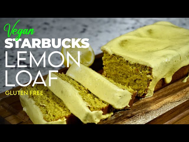 Healthy Vegan Starbucks Lemon Loaf 🍋 + Free Printable Recipe!