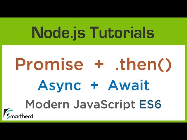 JavaScript Asynchronous Programming: Promise, Async, Await and .Then() function | ES6 #2.9