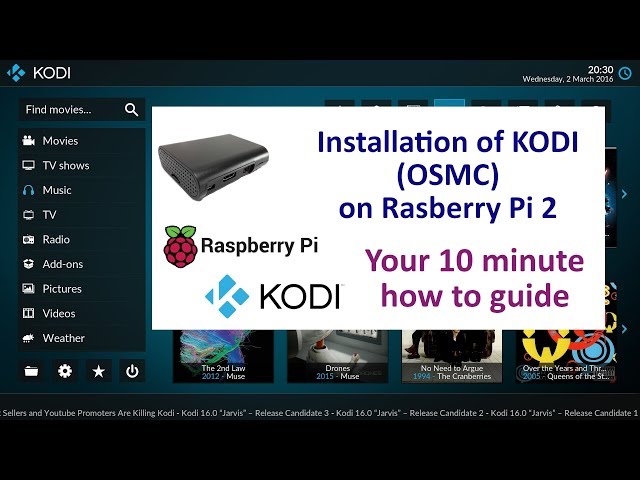 How To Install OSMC KODI on a Raspberry Pi