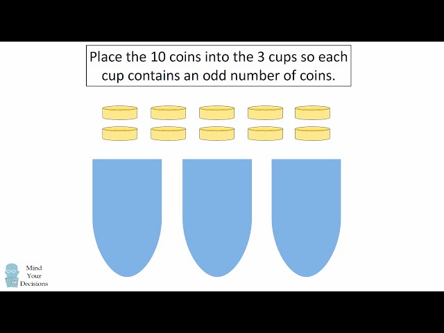 How To Solve The TRICKY 10 Coins, 3 Cups Interview Question