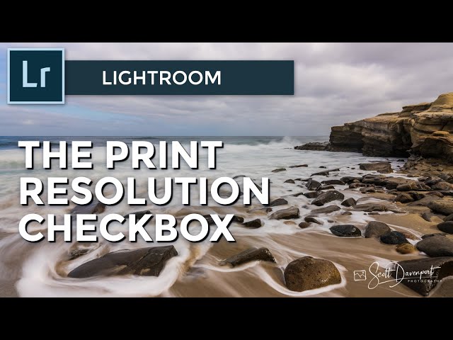 The Print Resolution Checkbox In Lightroom