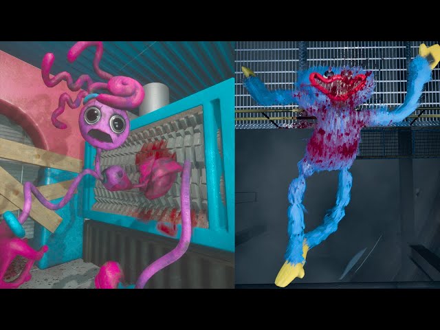 Comparison Death Huggy Wuggy VS Mommy Long Legs - Poppy Playtime Outwitt Mod Gameplay