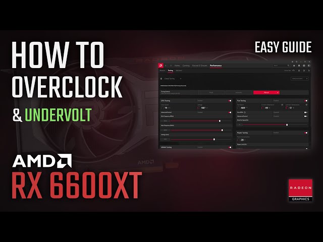 How to OVERCLOCK and UNDERVOLT RX 6600XT | ADRENALIN 2022 Easy Tutorial