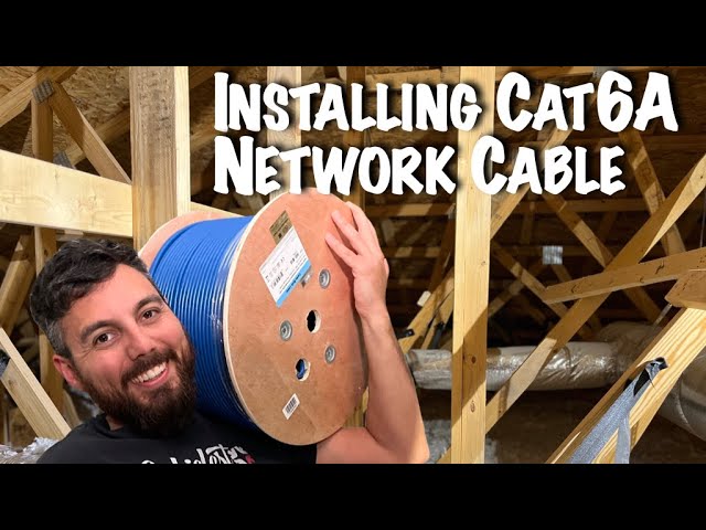 Adding New Cat6A Ethernet Network Cable Around the House! Thanks to FS for Sponsoring this Install!