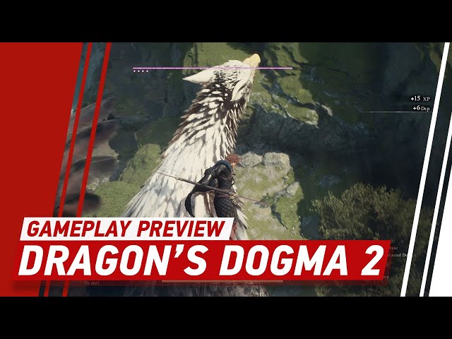 New Dragon's Dogma 2 Gameplay - 15 Mins of Griffin Riding & Stone Golem Bashing (Plus New Classes)
