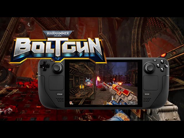 Warhammer 40,000: Boltgun on Steam Deck - boomer shooter joy