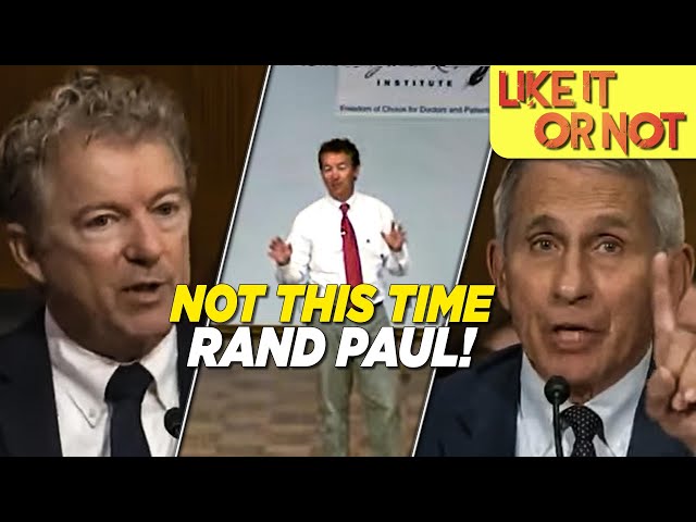 Rand Paul ADMITS His Love for Mis Info | Dr. Fauci Puts Him in His Place