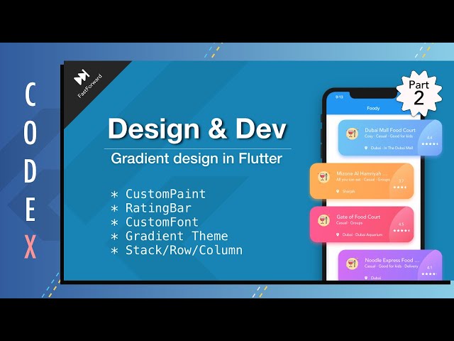 Flutter UI Design || Part 2 - Gradient theme