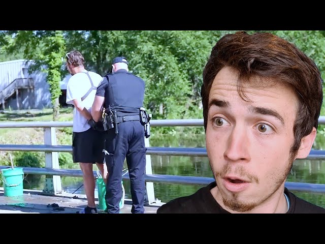 This american gets arrested while Magnet Fishing! 21 Days in Prison
