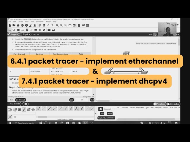 Packet Tracer (6.4.1 Implement Etherchannel & 7.4.1 Implement DHCPV4) Fransiska Heni Vita Ardita