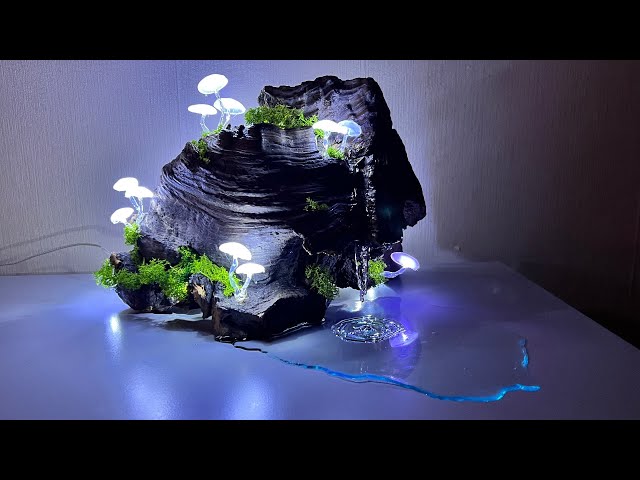 DIY Magic Mushrooms Lamp -  Resin Art