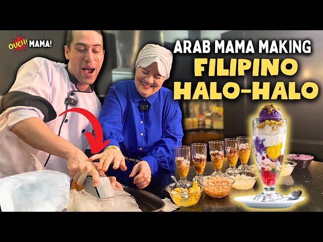 ARABS Making "HALO HALO" From SCRATCH (Ang Galing ni Mama) 🇵🇭🤤