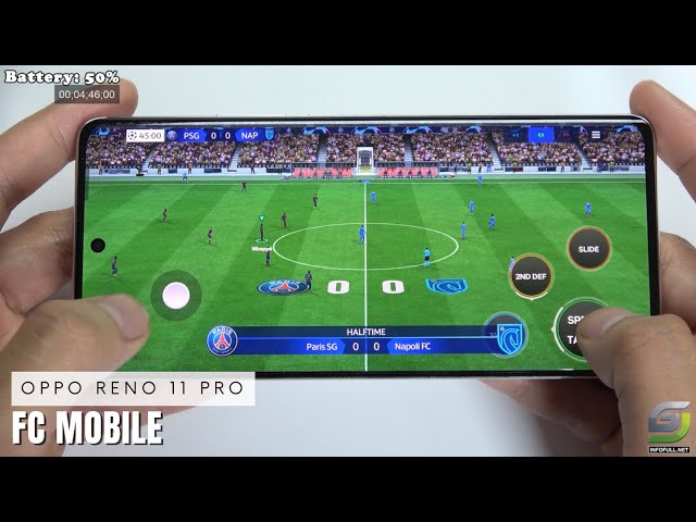 Oppo Reno11 Pro test game EA SPORTS FC MOBILE 24 | Dimensity 8200 5G