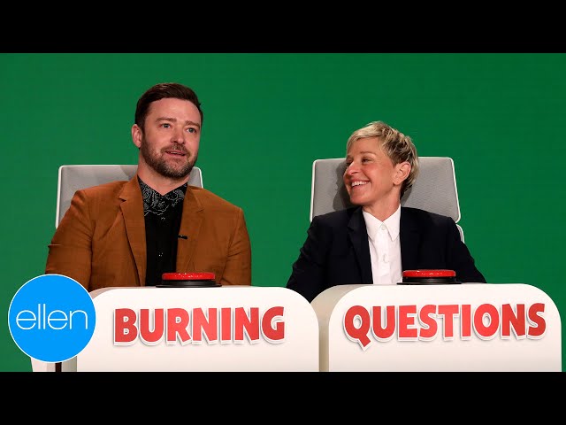 Justin Timberlake Answers Ellen's 'Burning Questions'