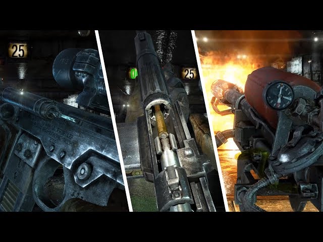 Metro Last Light Redux - All Weapons Showcase Reload, Idle Animations & Sounds
