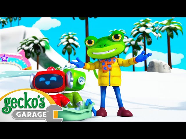 Snowy Mountain Rescue | Gecko's Garage | Cartoons For Kids | Toddler Fun Learning