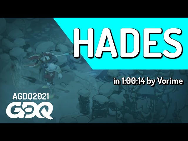 Hades by Vorime in 1:00:14 - Awesome Games Done Quick 2021 Online