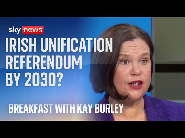 Irish unification referendum by 2030, says Sinn Fein leader