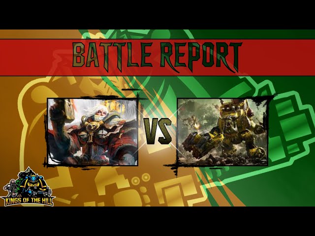 Sisters of Battle vs. Orks - Battlereport - Turniertraining 9. edition