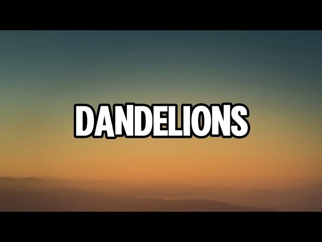 Ruth B.- Dandelions (Slowed + Reverb) (Lyrics)
