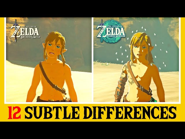 12 Subtle Differences between Zelda: Tears of the Kingdom and BOTW - Part 7